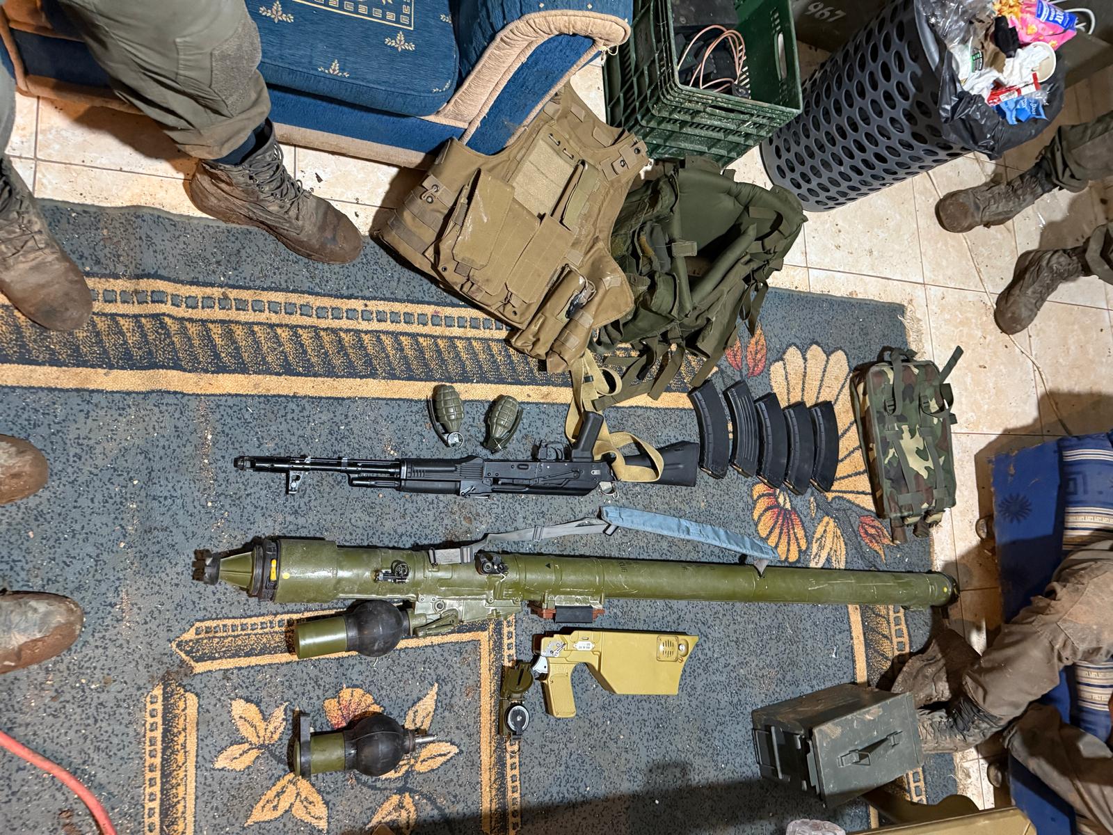 Some of the weapons located in Lebanon