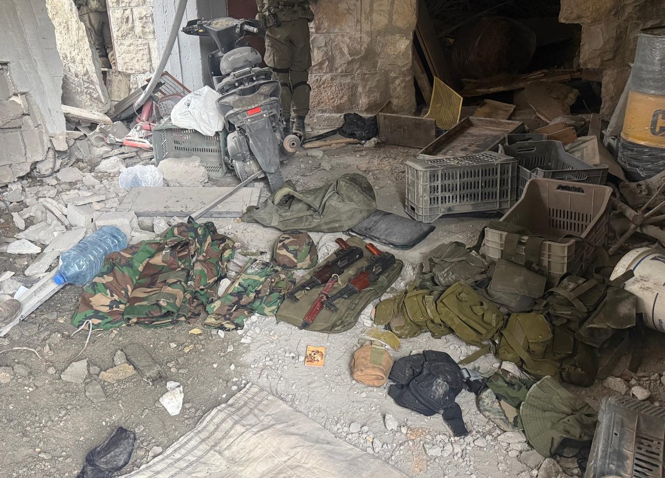 Some of the weapons located in Lebanon