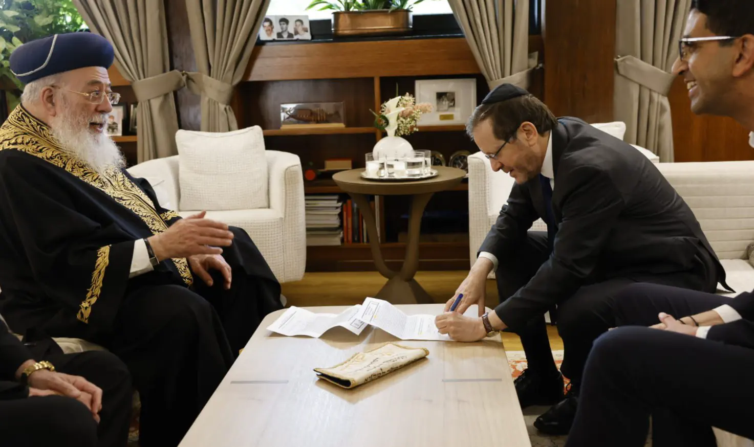 President Isaac Herzog selling chametz