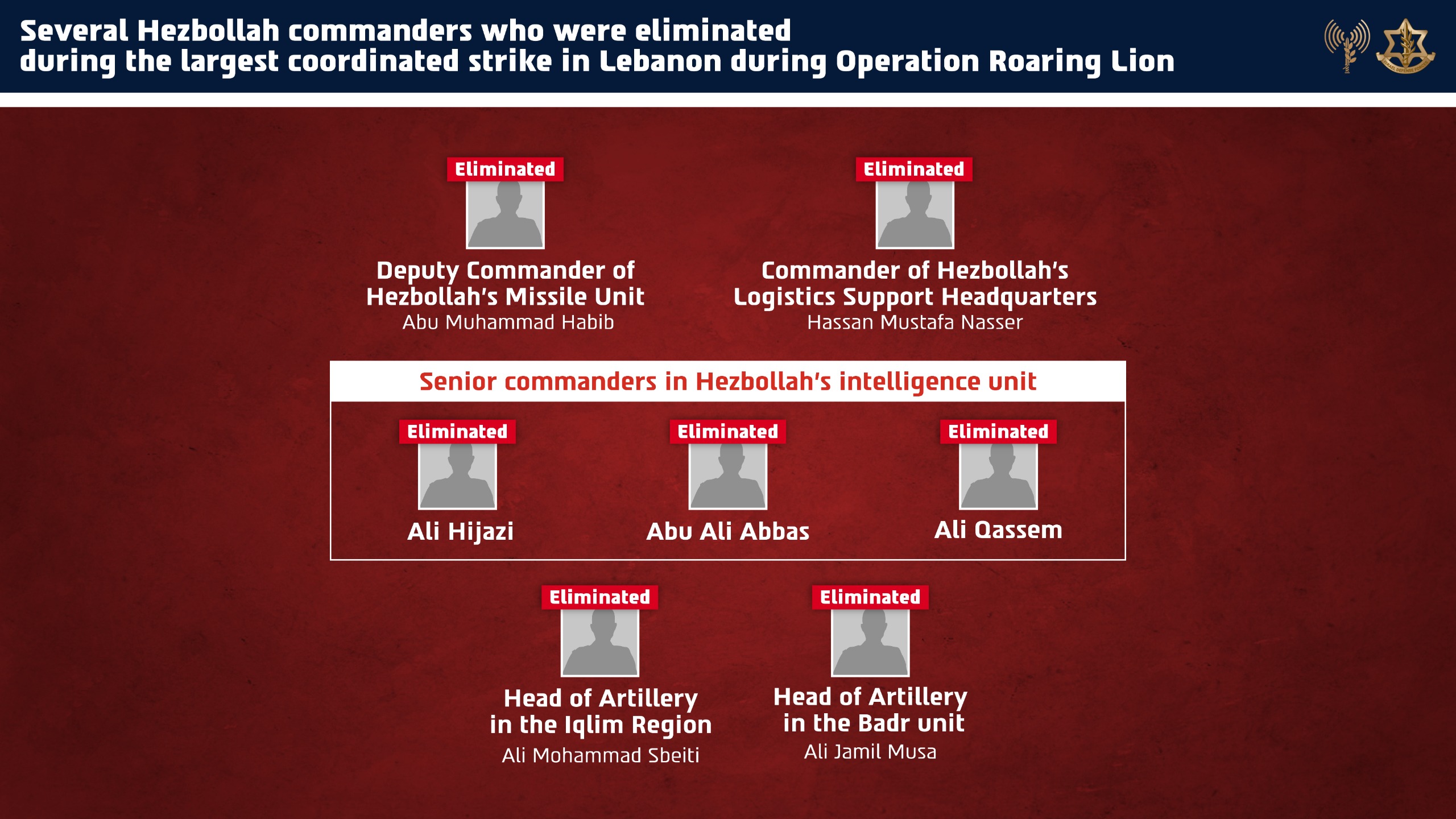 Hezbollah commanders killed in strikes