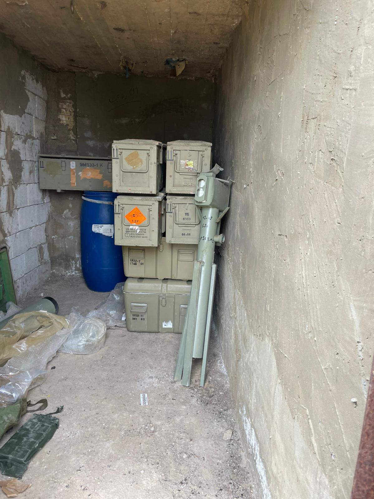 Hezbollah's anti-tank missile cache