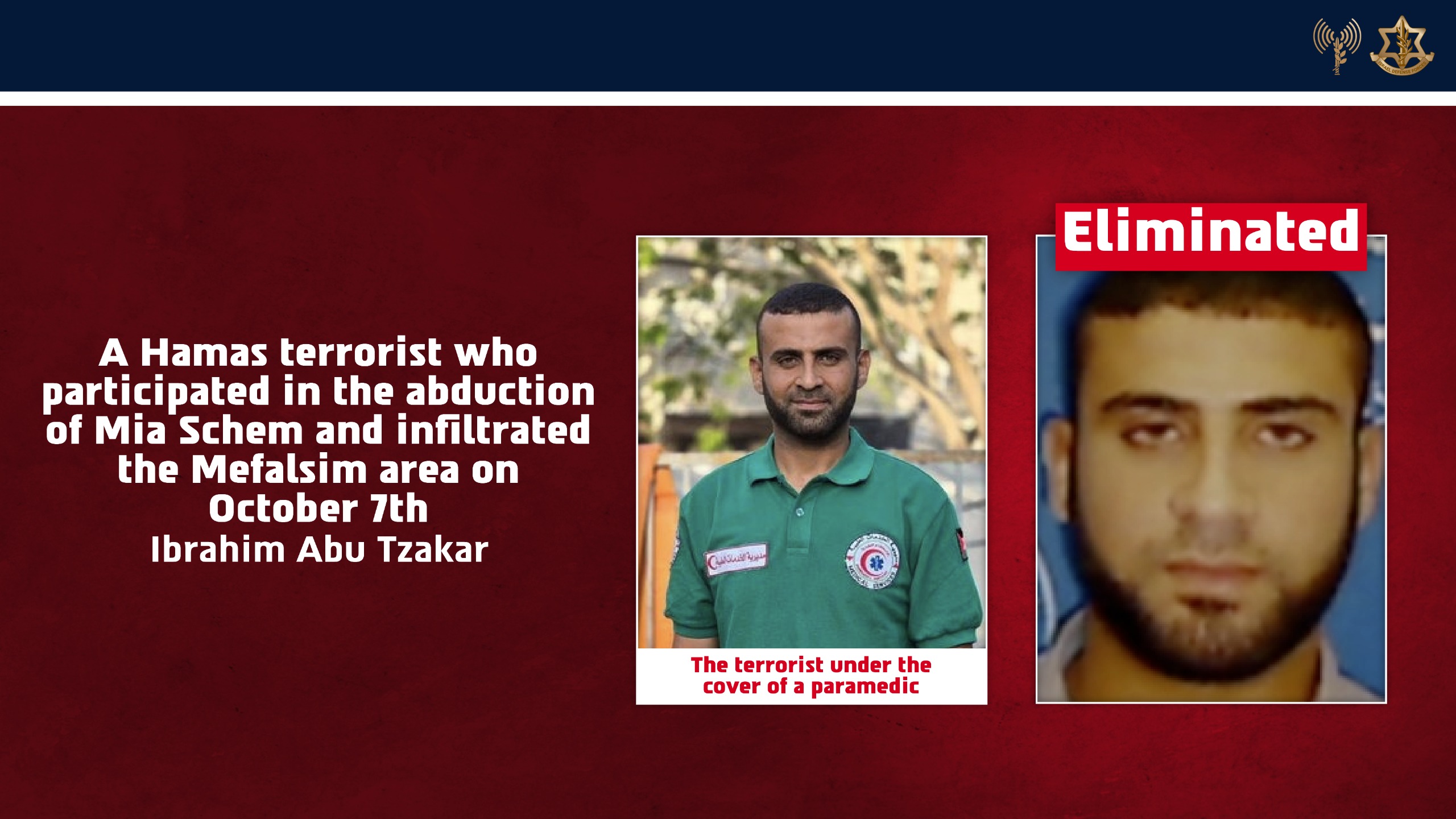 The terrorist who abducted Mia Schem