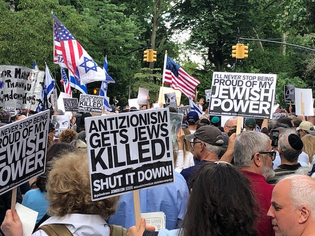 Anti-Mamdanii rally, NY