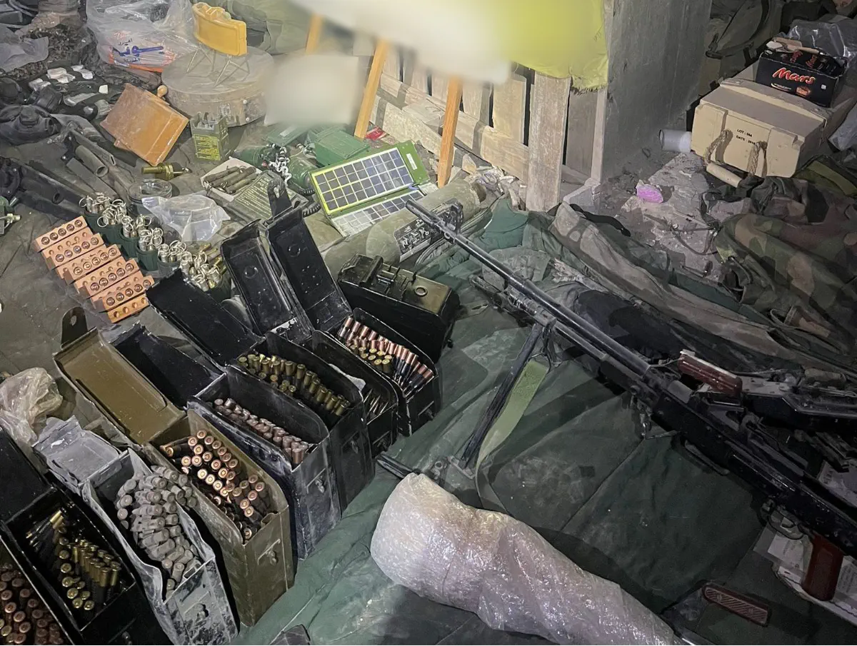 Some of the weapons found