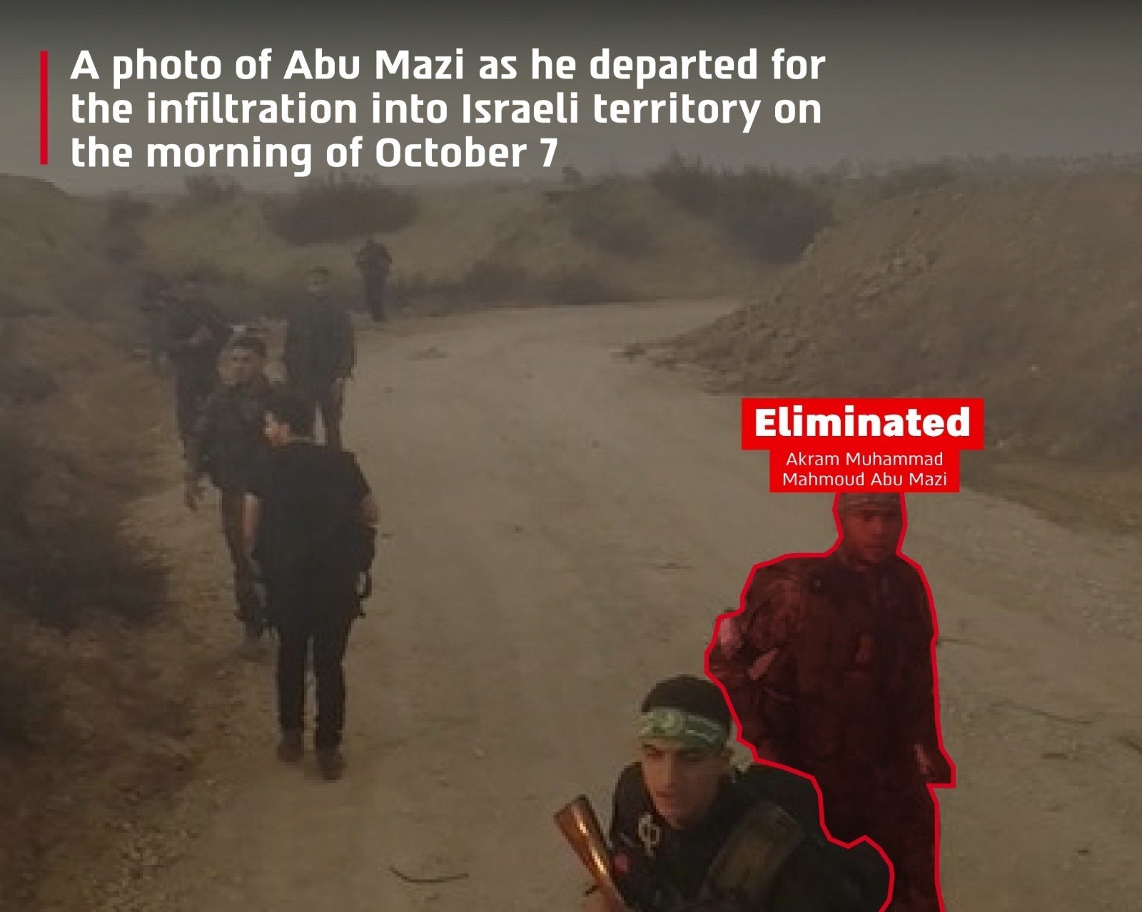 The terrorist infiltrating Israel on 10/7