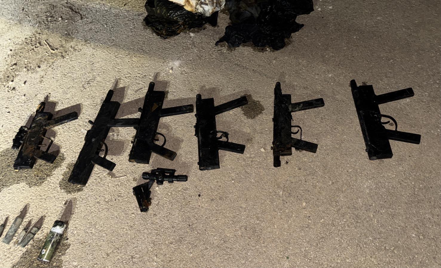 Someof the weapons discovered 