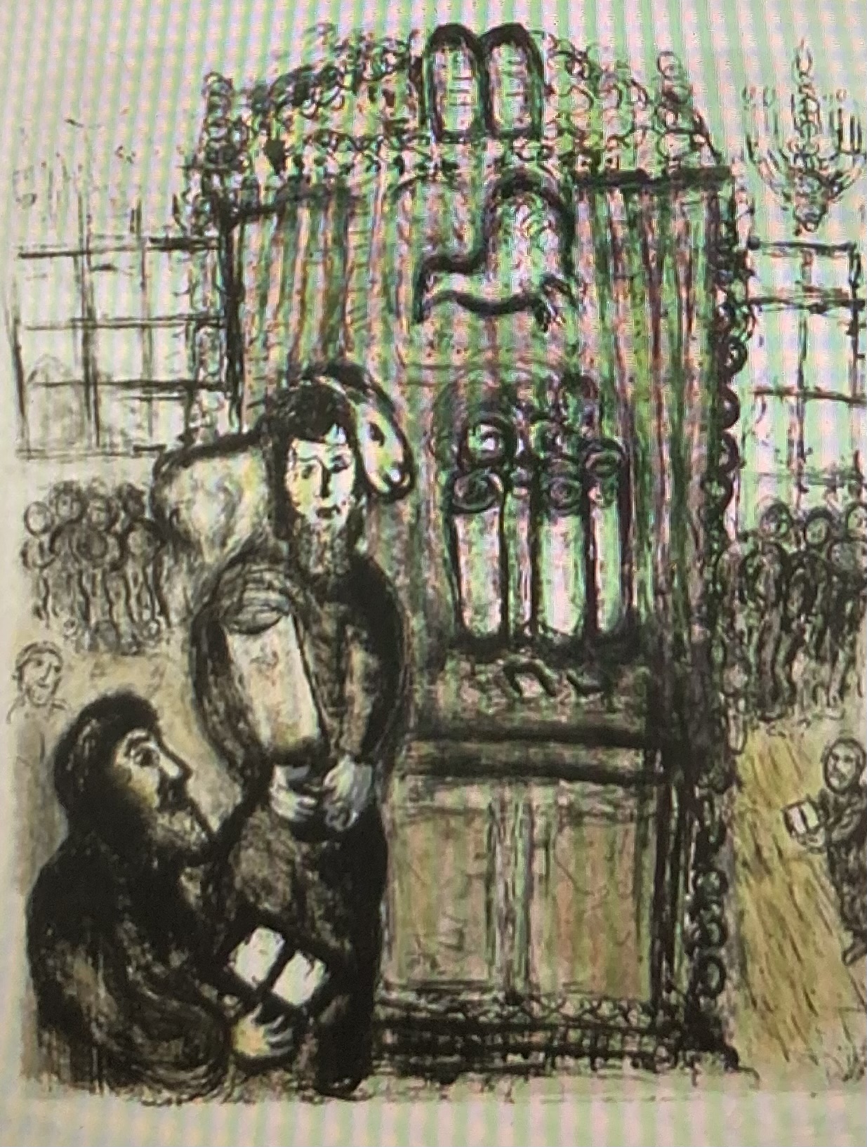 Chagall, lithograph Open Internet Archive.