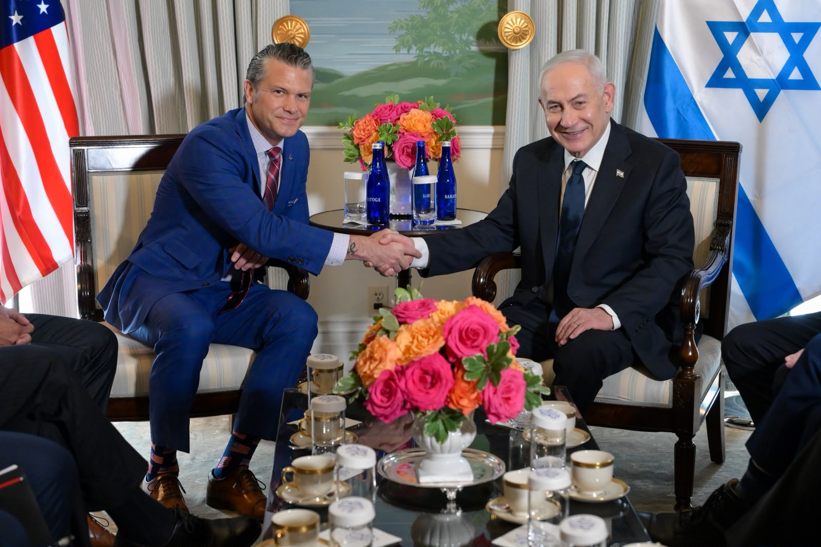 Netanyahu and Hegseth 