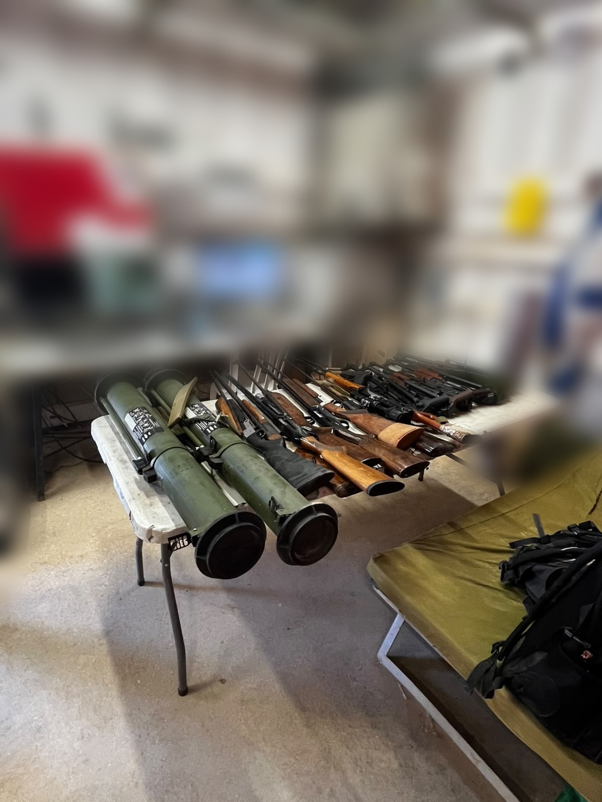 Weapons found by the IDF in southern Lebanon
