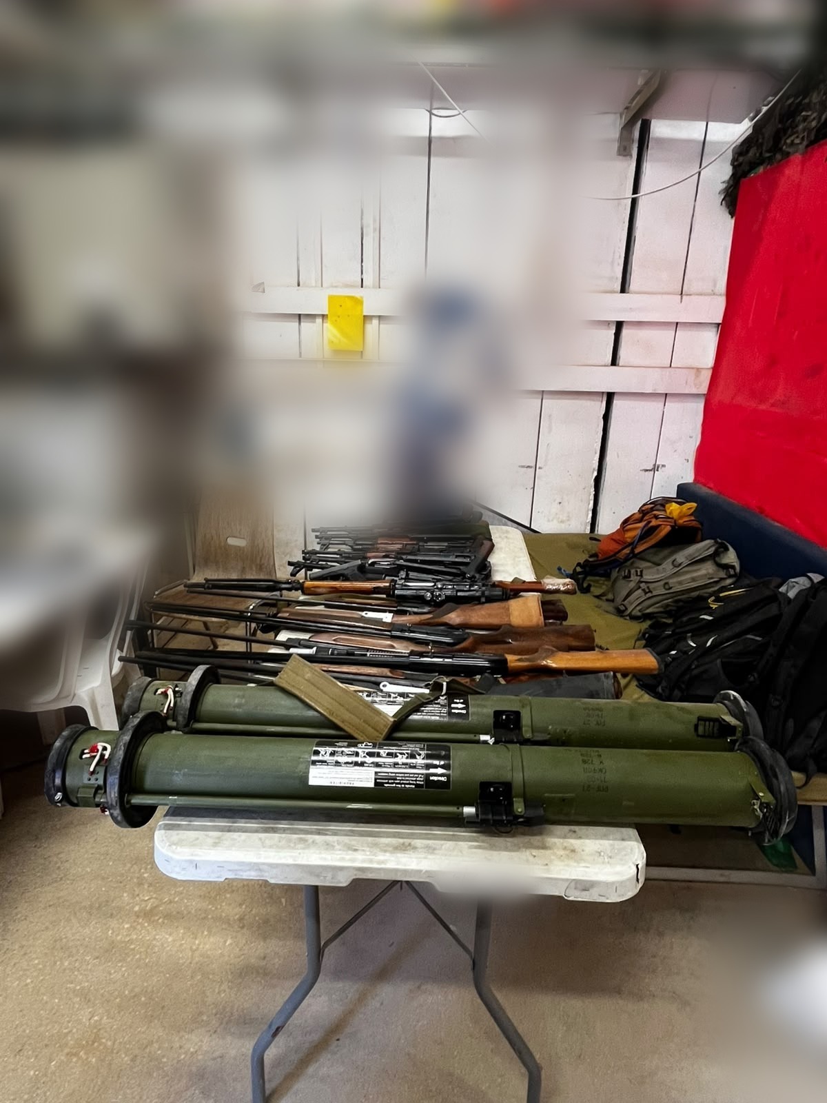 Weapons found by the IDF in southern Lebanon