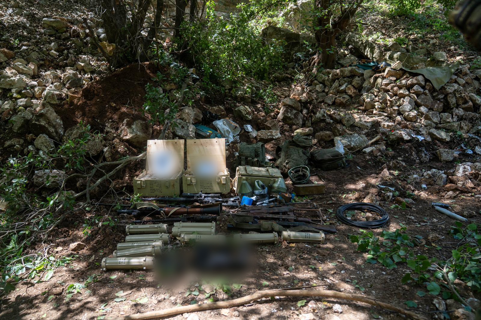 Weapons located in southern Lebanon