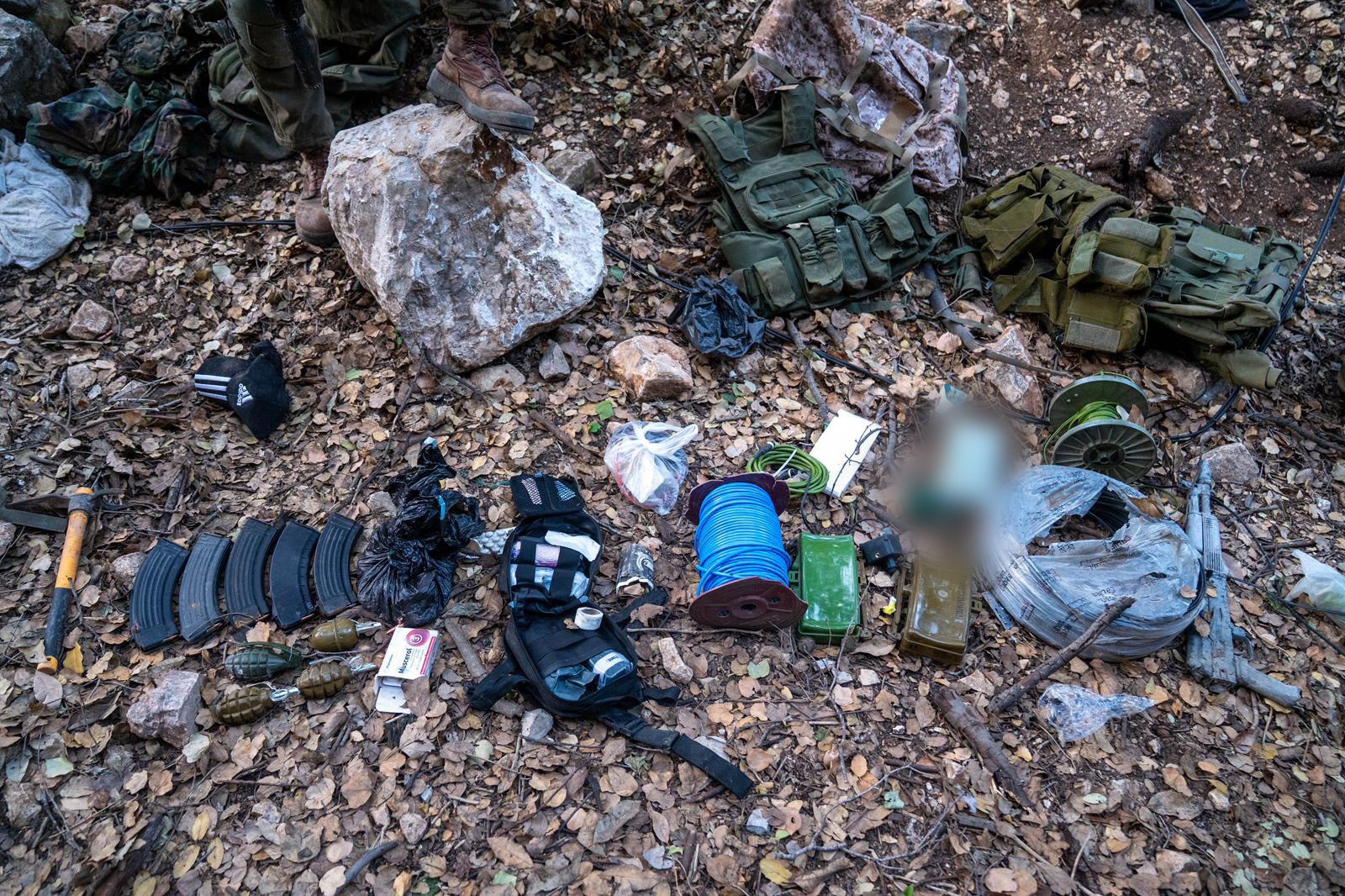 Weapons located in southern Lebanon