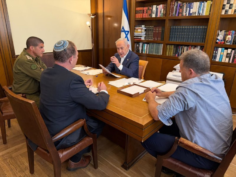 Prime Minister Netanyahu prepares for the address                                                                                                   Photo: Prime Minister’s Media Adviser