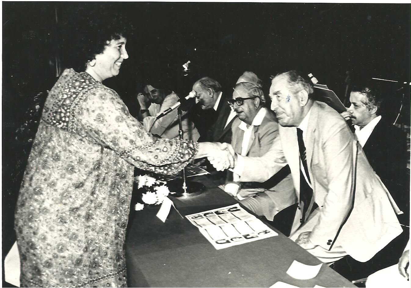 Enid Wurtman and Pres. Herzog