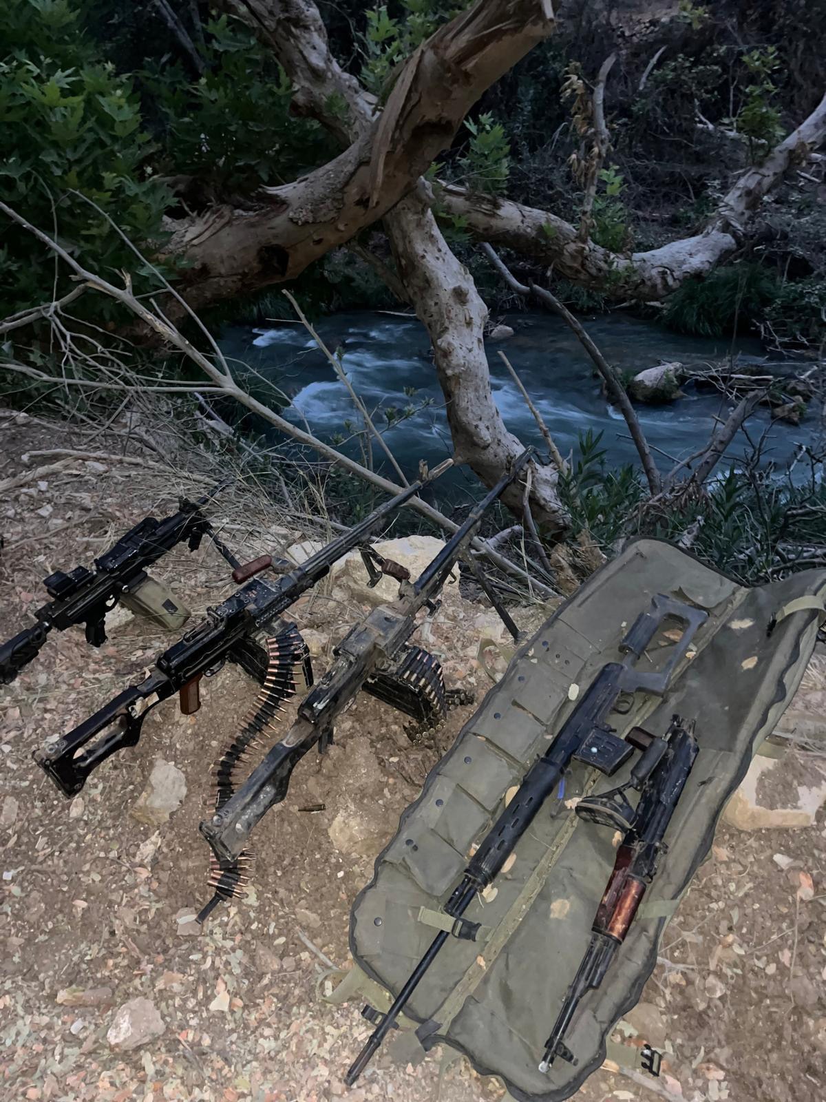 Weapons seized during the operation