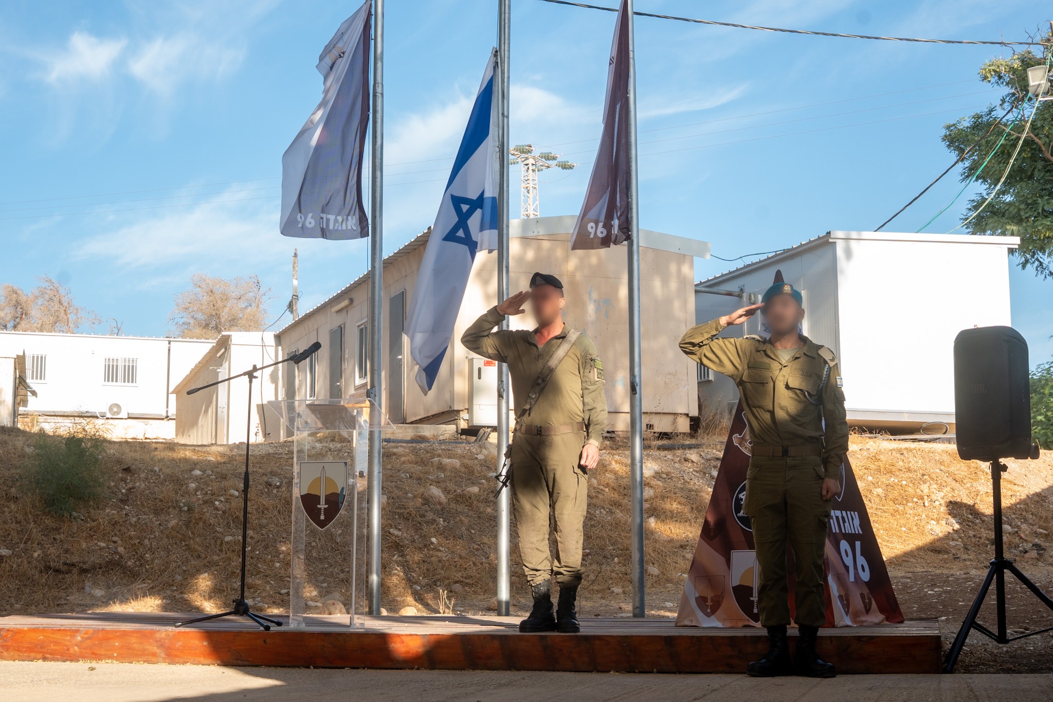 IDF soldiers at Oct. 7 memorial ceremony