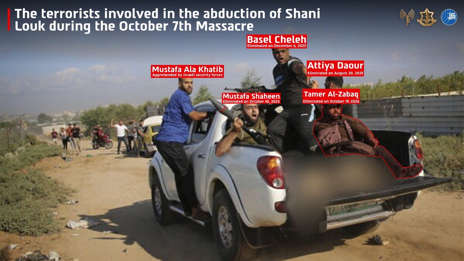 Terrorists who kidnapped Shani Louk
