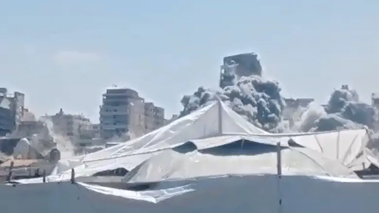 Watch: Another tower in Gaza City collapses