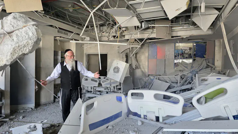 After the direct hit: Rebuilt ALEH center once again operating under Iranian fire