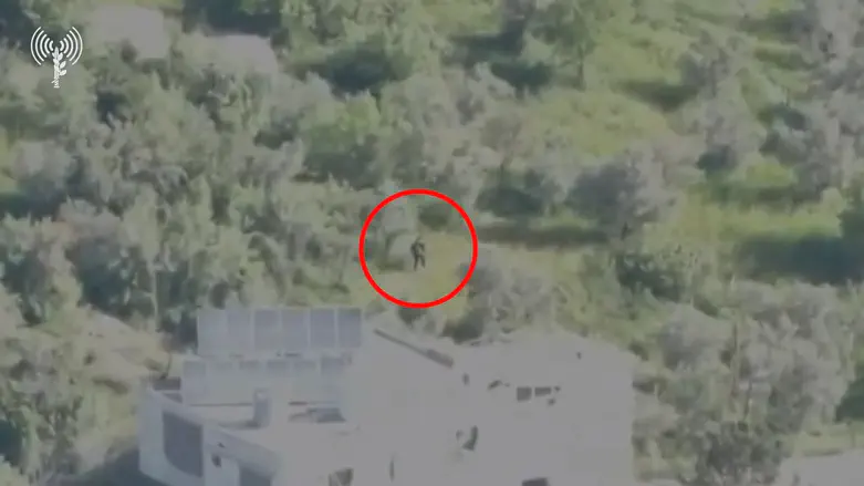 Footage from Lebanon: Terrorists fled on foot - and were eliminated