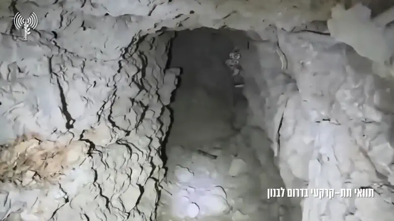Watch: Filmed tour inside a tunnel in Lebanon.