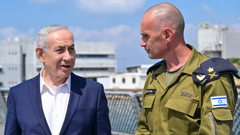 Netanyahu sends message to Turkish PM from Navy base: 'our capabilities are impressive'