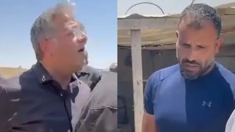 Ben-Gvir confronts Bedouin resident: 'Whatever is illegal will be destroyed'