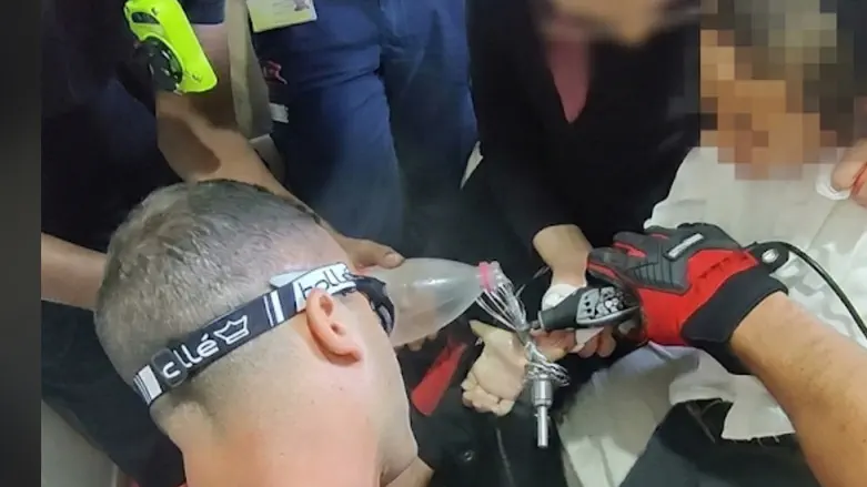 Child's hand gets caught in a mixer beater