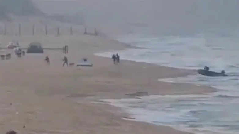 Terrorists invade Zikim Beach from the sea /IDF