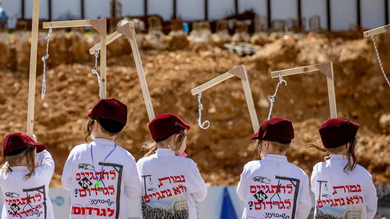 The boys in the costumes 