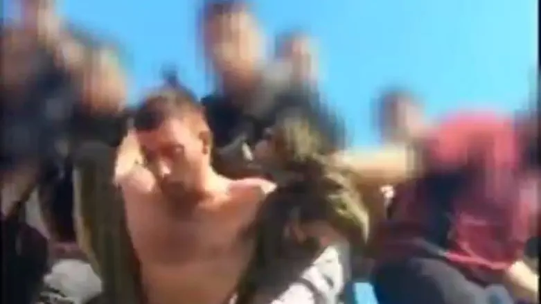 Moments of the kidnapping of Matan Angrest