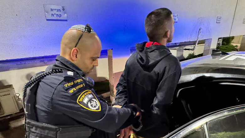 Suspect being arrested