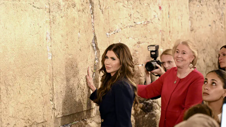 Secretary Kristi Noem at the Western Wall