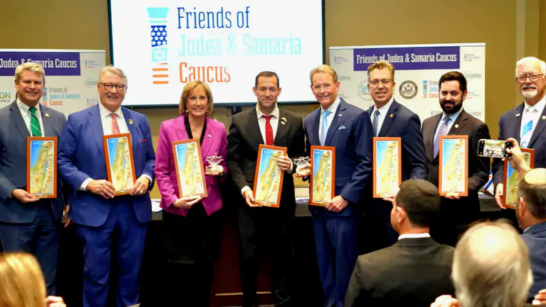 יוסי דגן עם ידידי השומרון בארה"ב