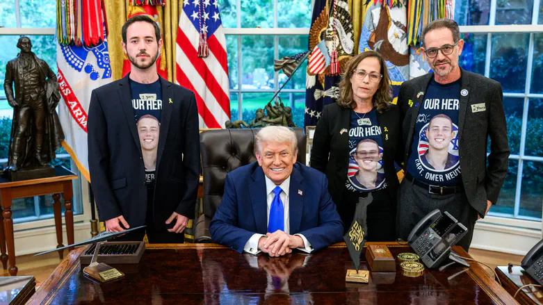 Trump with the Neutra family 