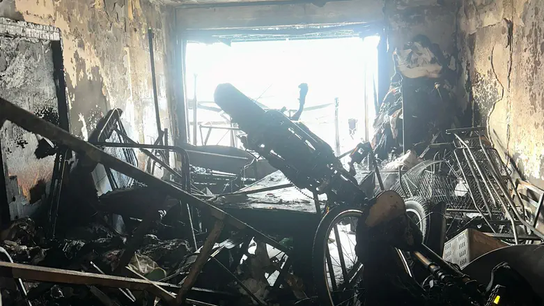 הדירה שנשרפה בקרית מלאכי