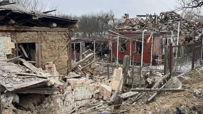 Damage caused to the building beside the bakery 