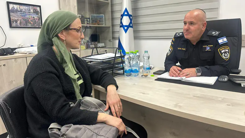 Commissioner Moshe Pinchi with Giti Kleinerman