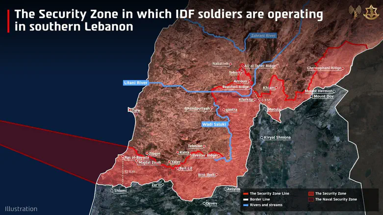 The security zone in Lebanon