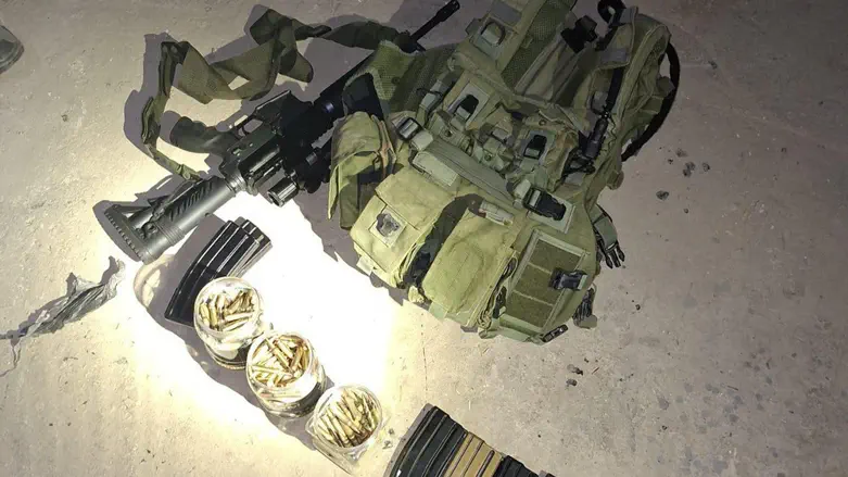 The confiscated weapons