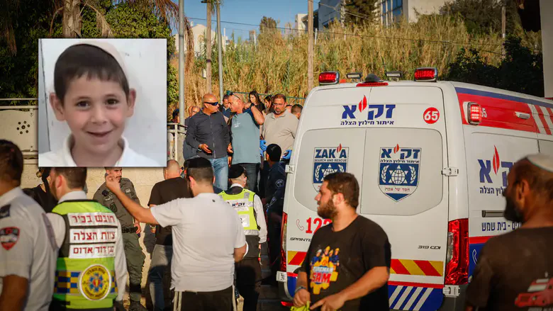 Murder scene in Beit Shemesh, where seven-year-old Hillel Mordechai Dadon was killed                                                              