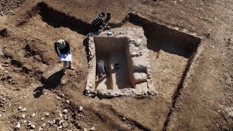 The 2000-year-old mikveh discovered in Kiryat Gat                                         Credit: Emil Aladjem, Israel Antiquities Authority