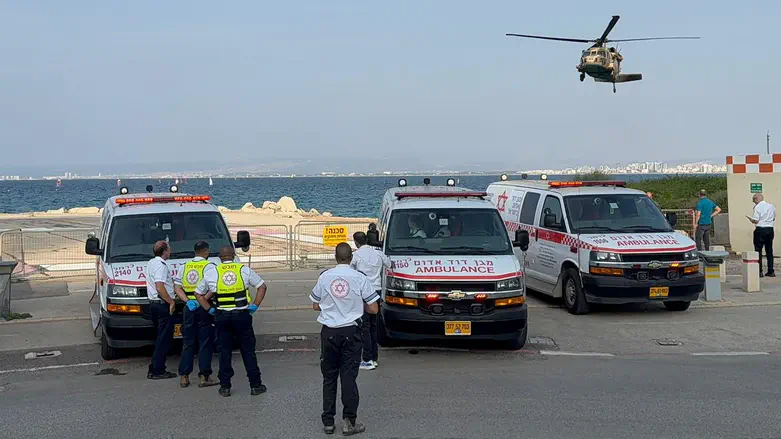 Victims arrive at Rambam Hospital 