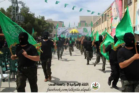 Pro-Hamas rally at Al-Quds University