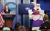 Watch: Masked Easter Bunny interrupts White House briefing