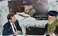 President Herzog visits Chief Rabbi Yitzhak Yosef's Sukkah