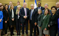 Bipartisan congressional delegation led by AIPAC visits Knesset