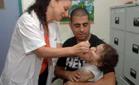 100,000 Israeli infants are vulnerable to polio