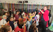 Romania: Jewish children from Odessa celebrate Purim as refugees