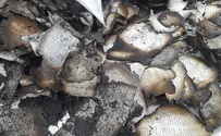 Arab rioters burn Jewish holy books in Harasha